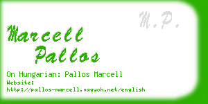 marcell pallos business card